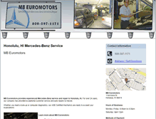 Tablet Screenshot of mbeuromotors.com